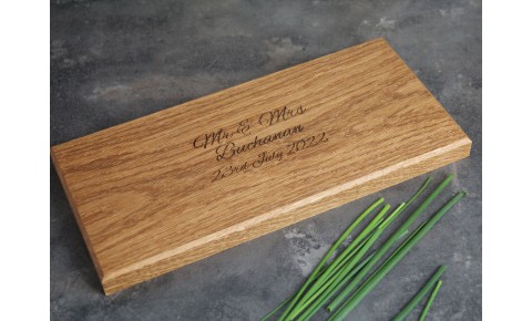 Personalised Oak Chopping Board | 140 X 300